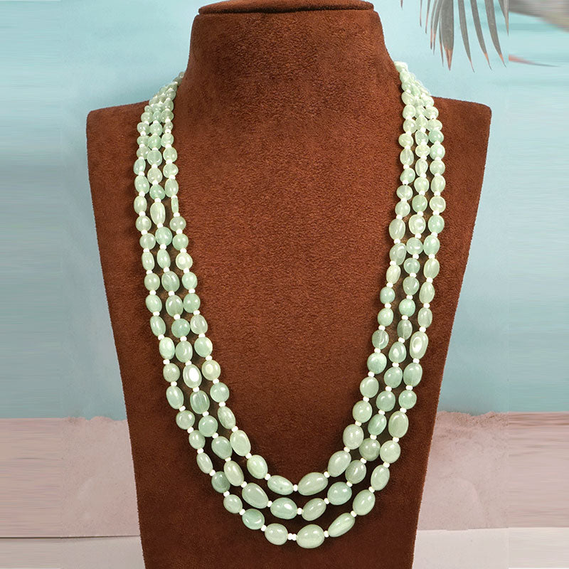 Green Emerald Aventurine 3 Line Mala