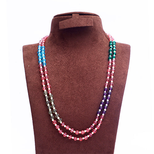 Pearls and Carved Beads Mala Necklace