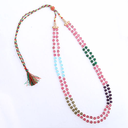 Pearls and Carved Beads Mala Necklace