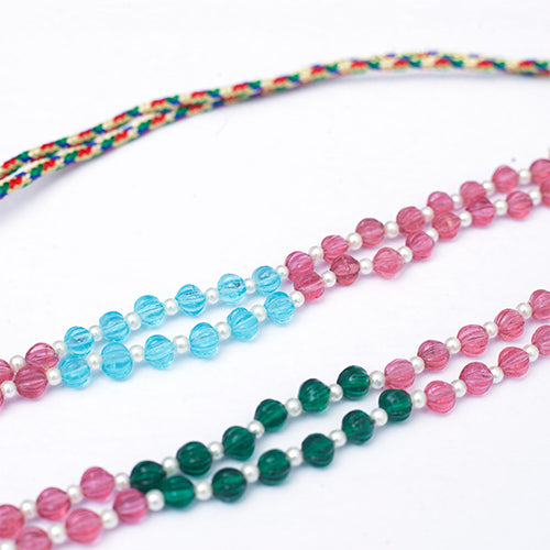 Pearls and Carved Beads Mala Necklace