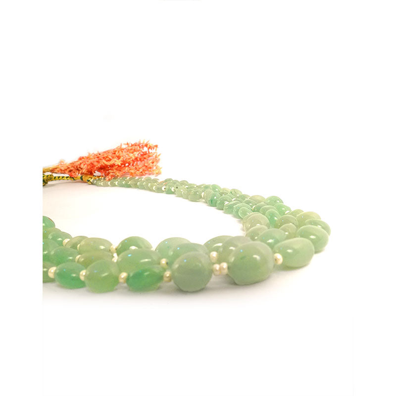 Green Emerald Aventurine 3 Line Mala