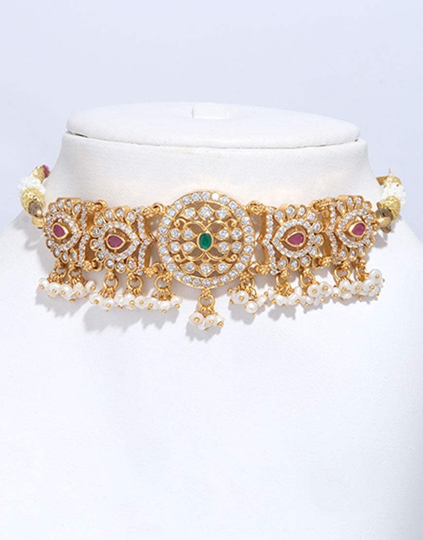 Antique Mini Temple Choker