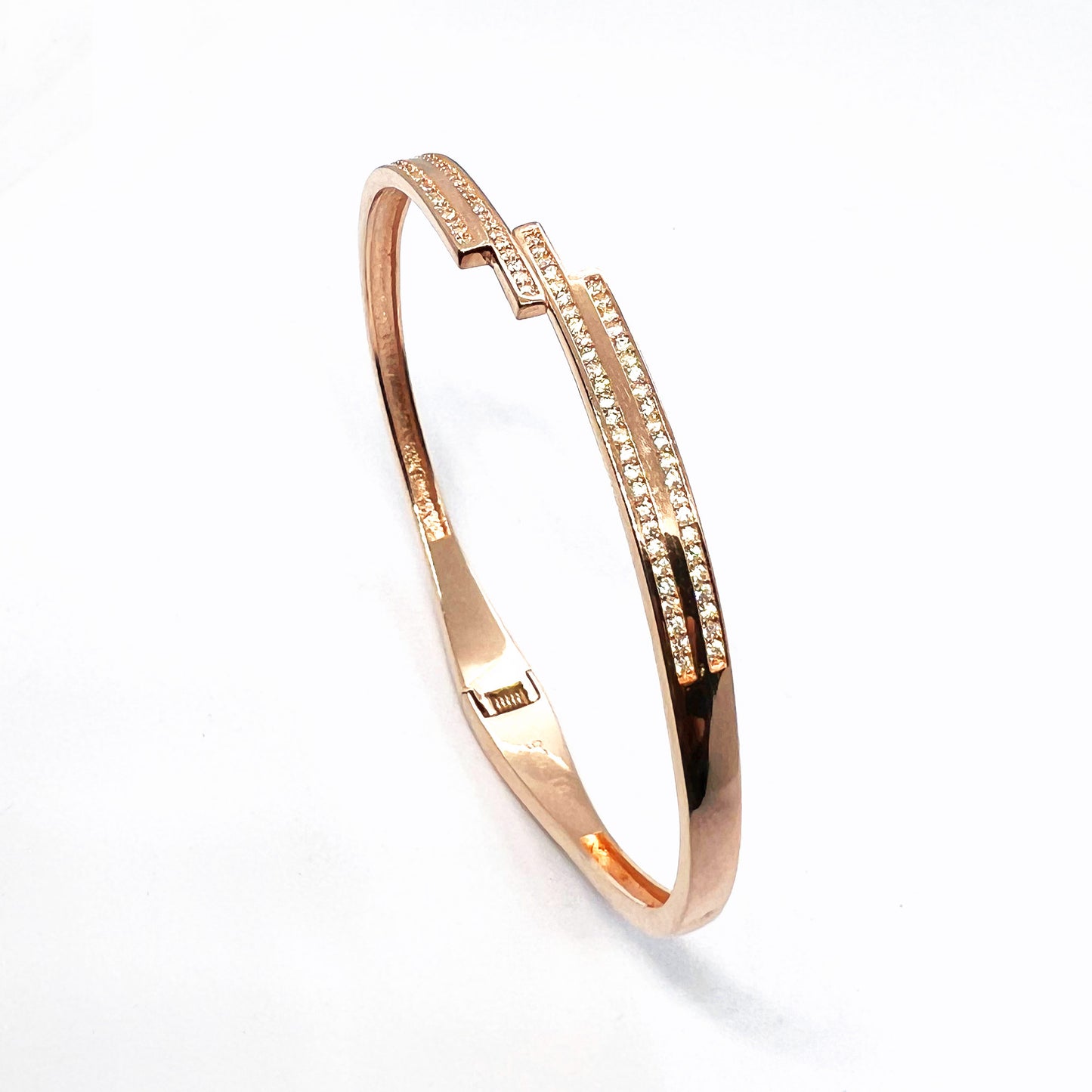 Rosegold Z Line Kada Bracelet