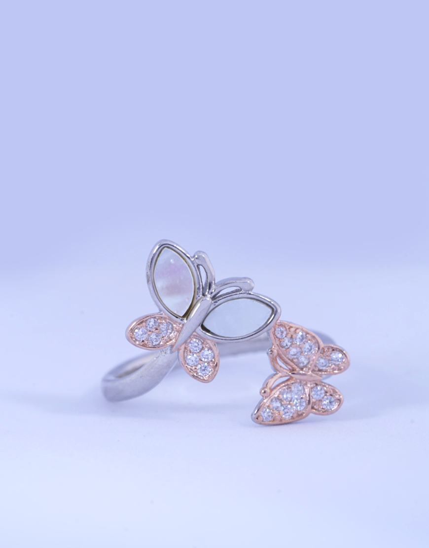 MOP Butterfly Ring