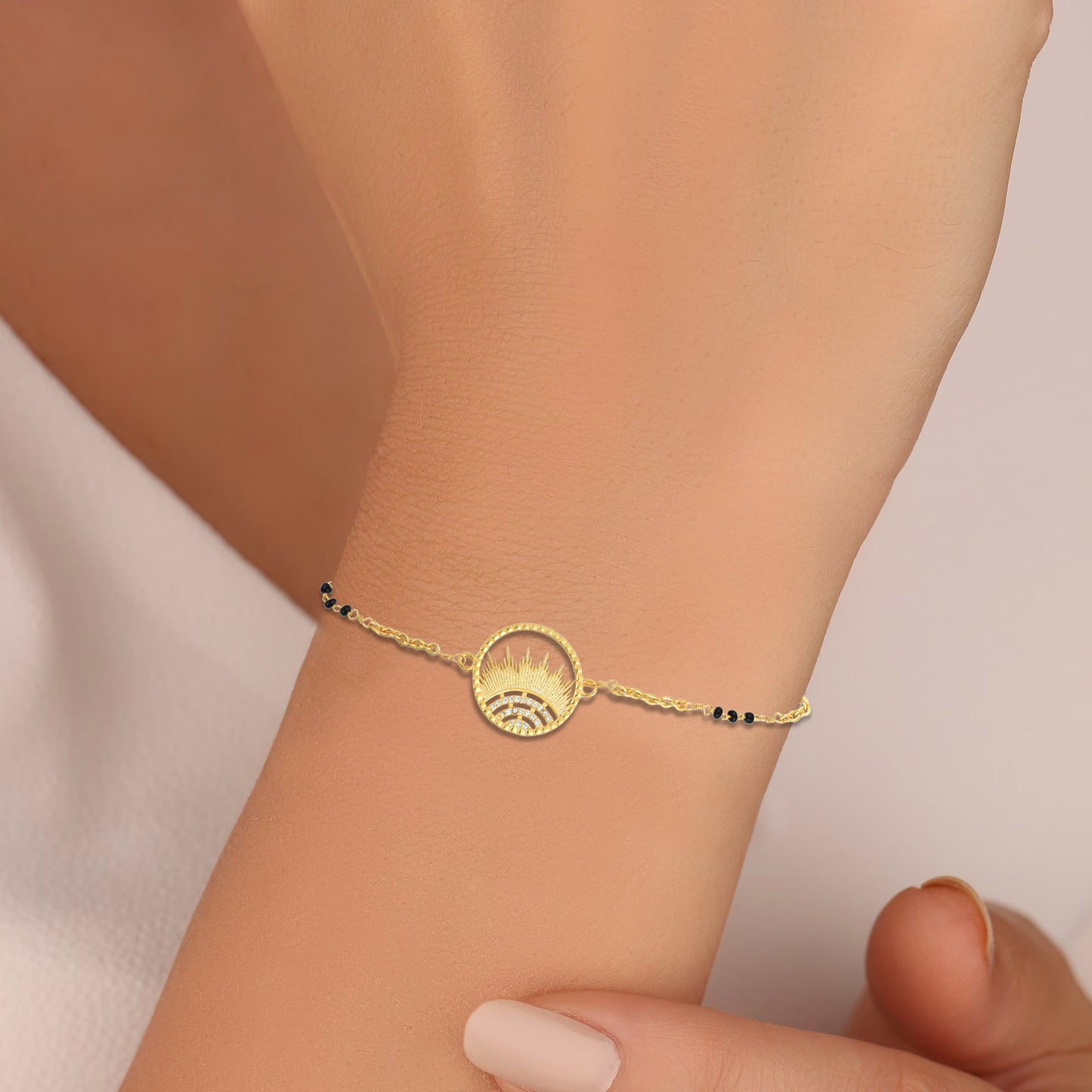 Mangalsutra Adjustable Sun Bracelet
