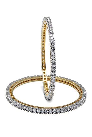 Diamond Moissanite Single-line Bangle