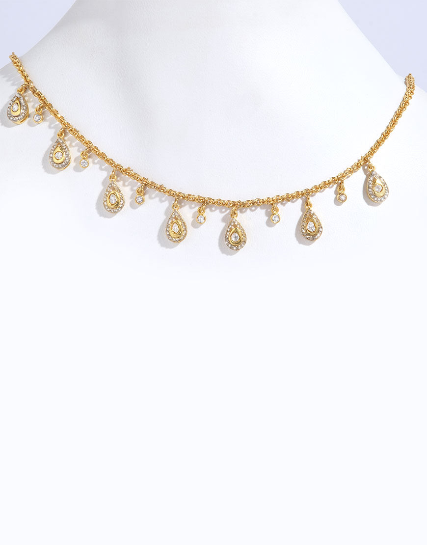 Antique Polki Necklace Set