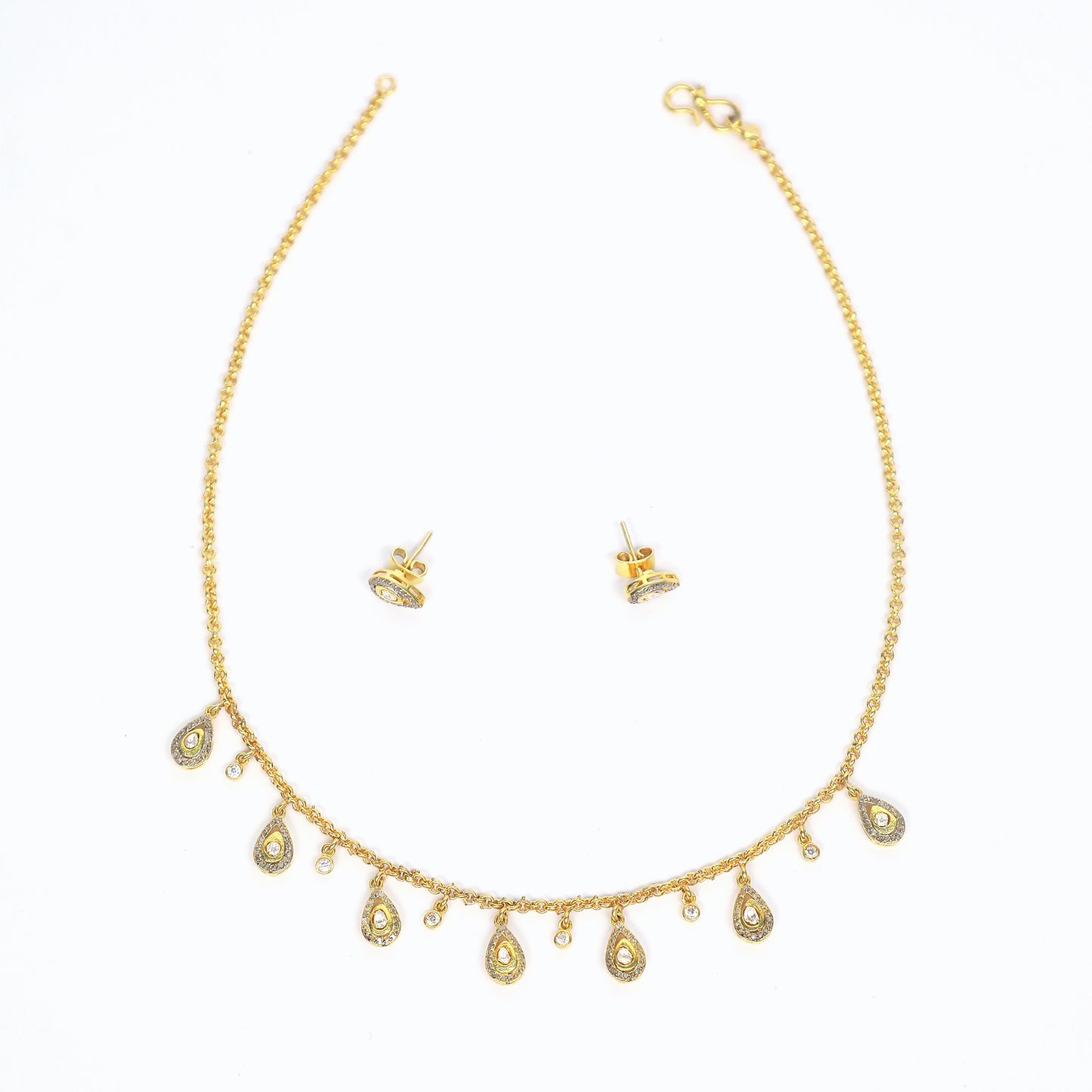 Antique Polki Necklace Set