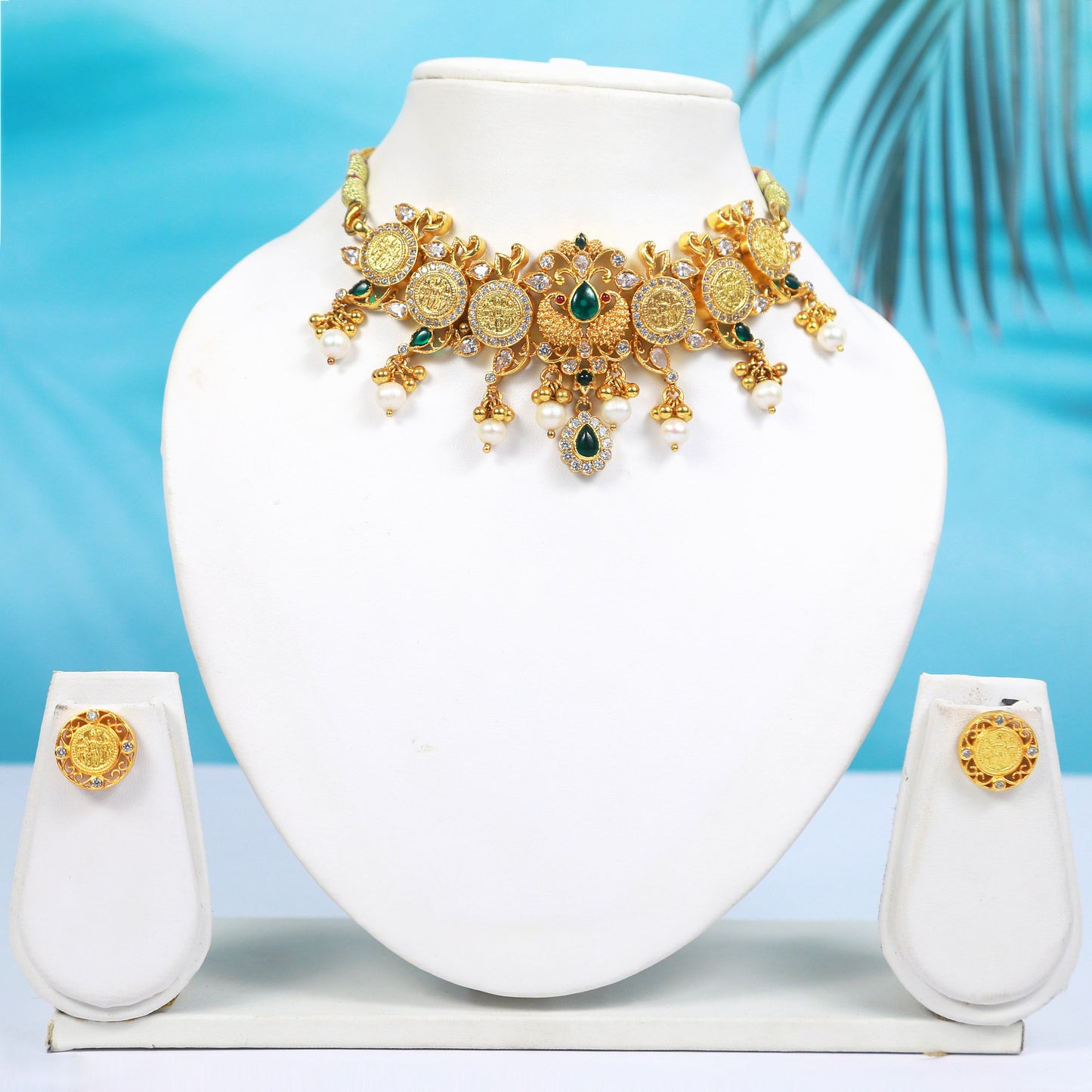 Antique Ramparivar Kasu Necklace Set