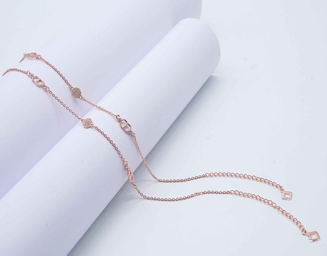 Rosegold Chakra Anklet (Plain)