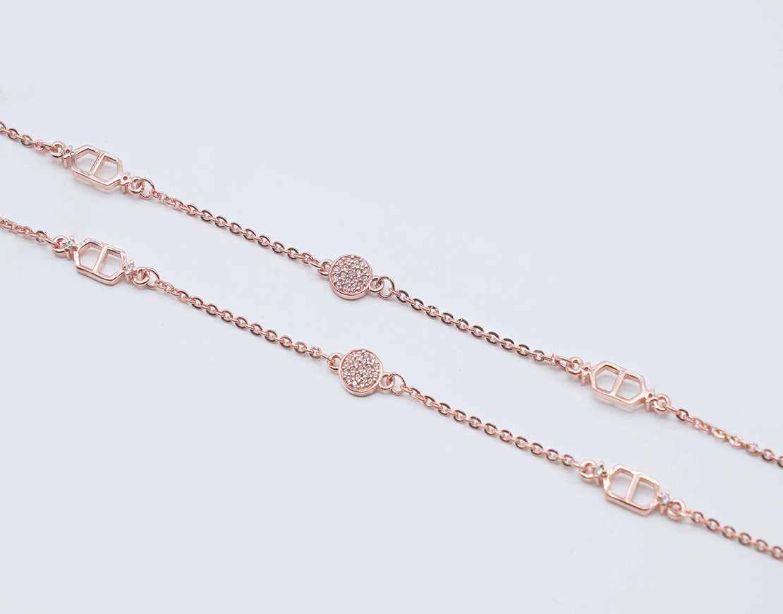 Rosegold Chakra Anklet (Plain)