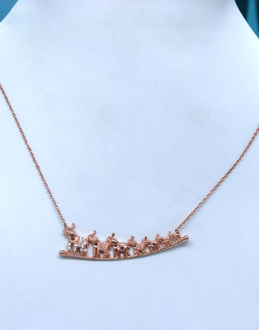 Rosegold Elephant Necklace