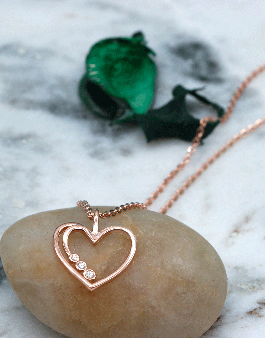 Rosegold Heart Necklace