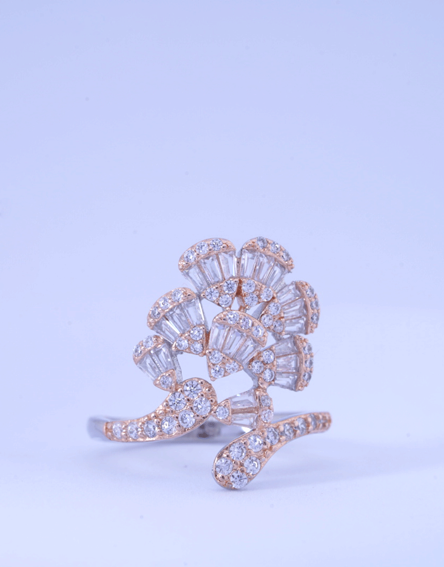 Rosegold Flower Ring
