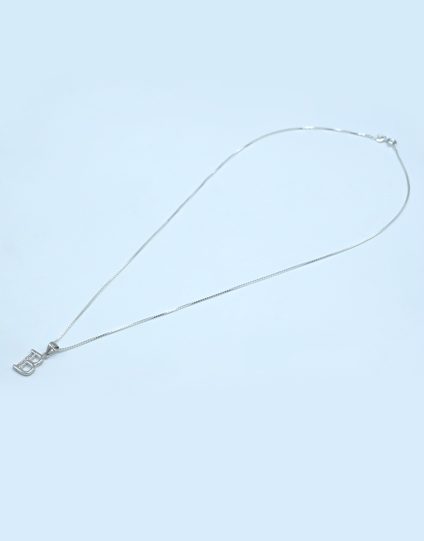 Silver Alphabet Pendant(B)