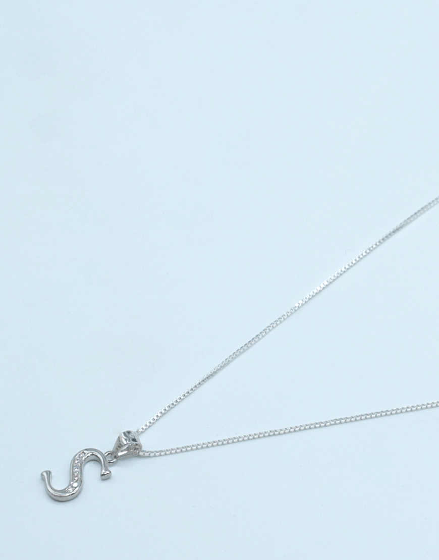Silver Alphabet Pendant (S)
