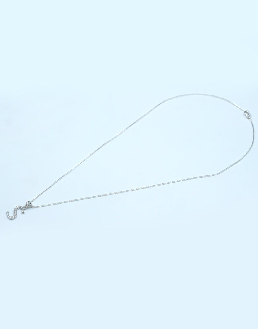 Silver Alphabet Pendant (S)