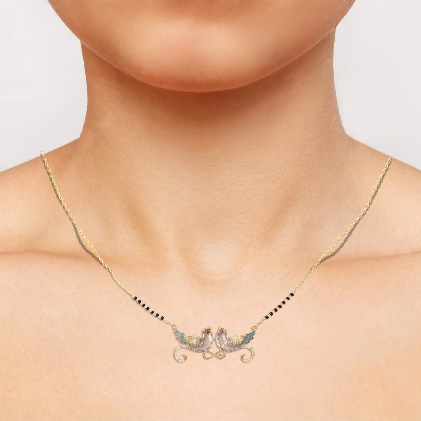 Silver Infinity Love Mangalsutra