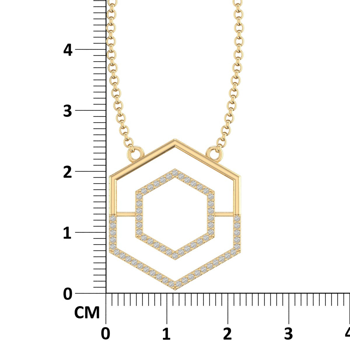 Silver Octo Necklace Set (Gold)