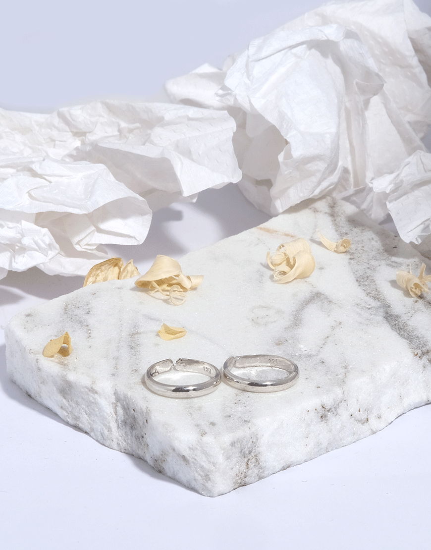 Silver Plain Band Toe-Ring
