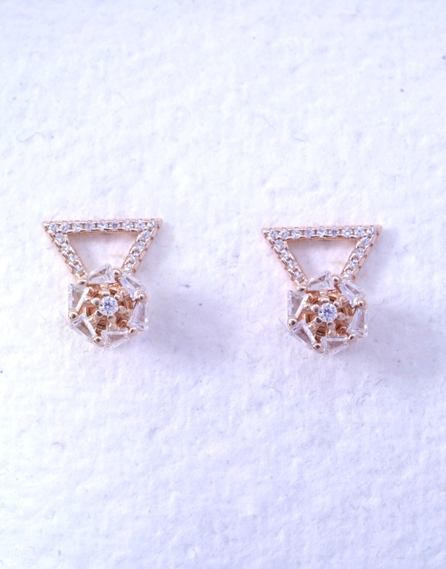 925 Spin Earrings (Rosegold)