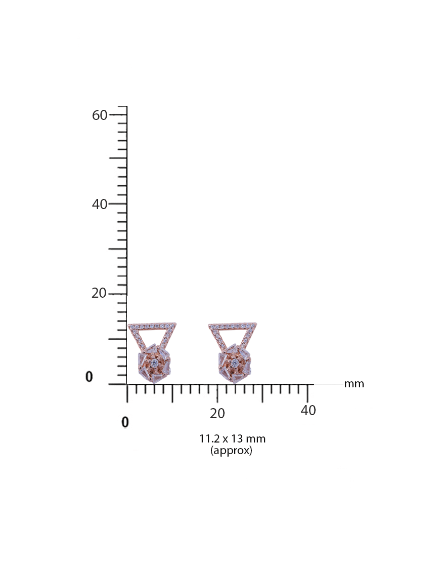 925 Spin Earrings (Rosegold)