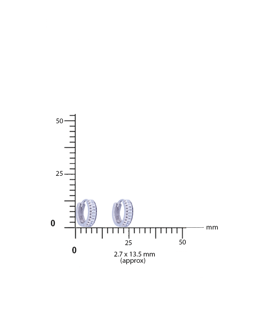 Silver Full Bali/Hoop Earrings (1-line)