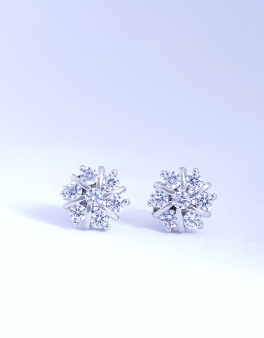 Nakshatra small silver earring t1