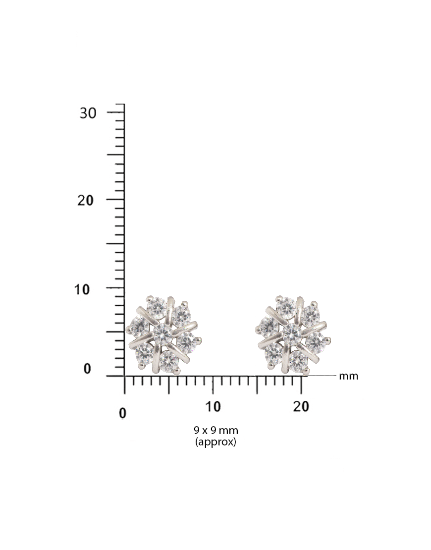 Nakshatra small silver earring t1