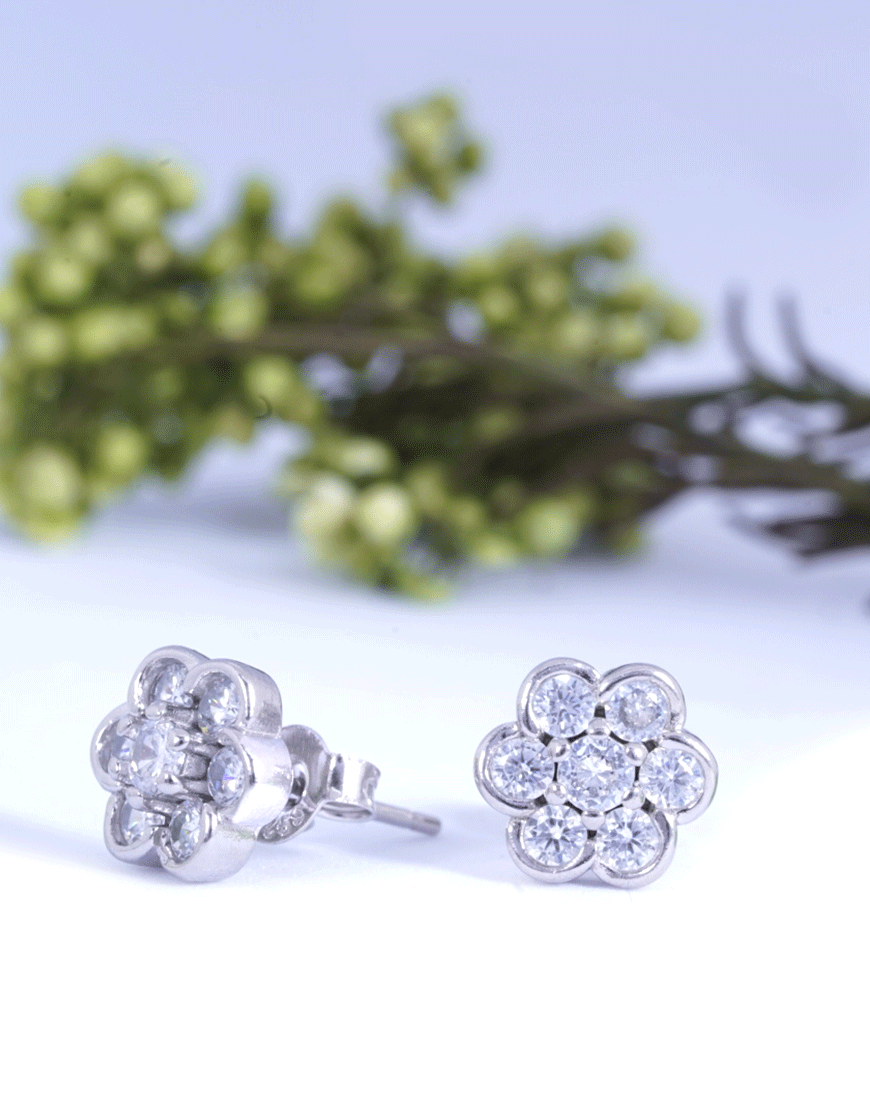 Nakshatra small silver earring t2