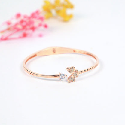 Rosegold 3 Petal  Kada Bracelet