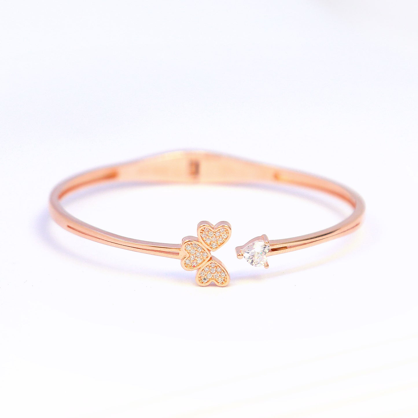 Rosegold 3 Petal  Kada Bracelet