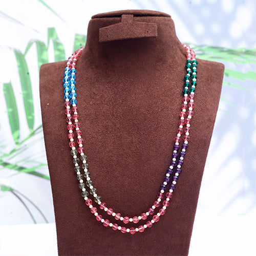 Pearls and Carved Beads Mala Necklace