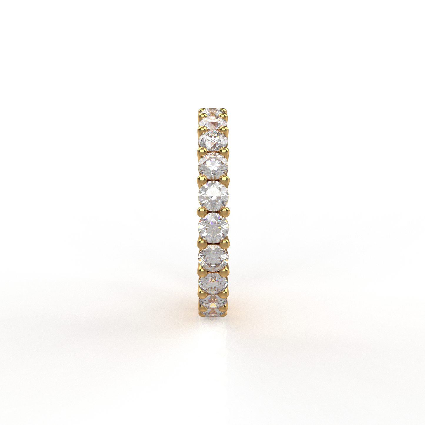 Diamond Moissanite Dual Eternity Ring