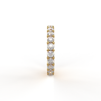 Diamond Moissanite Dual Eternity Ring