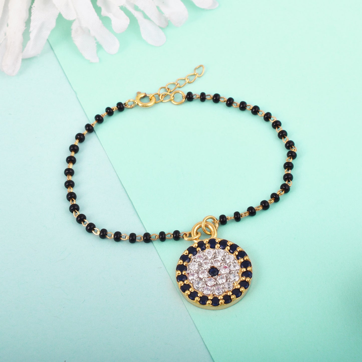 Evil Eye Mangalsutra Bracelet