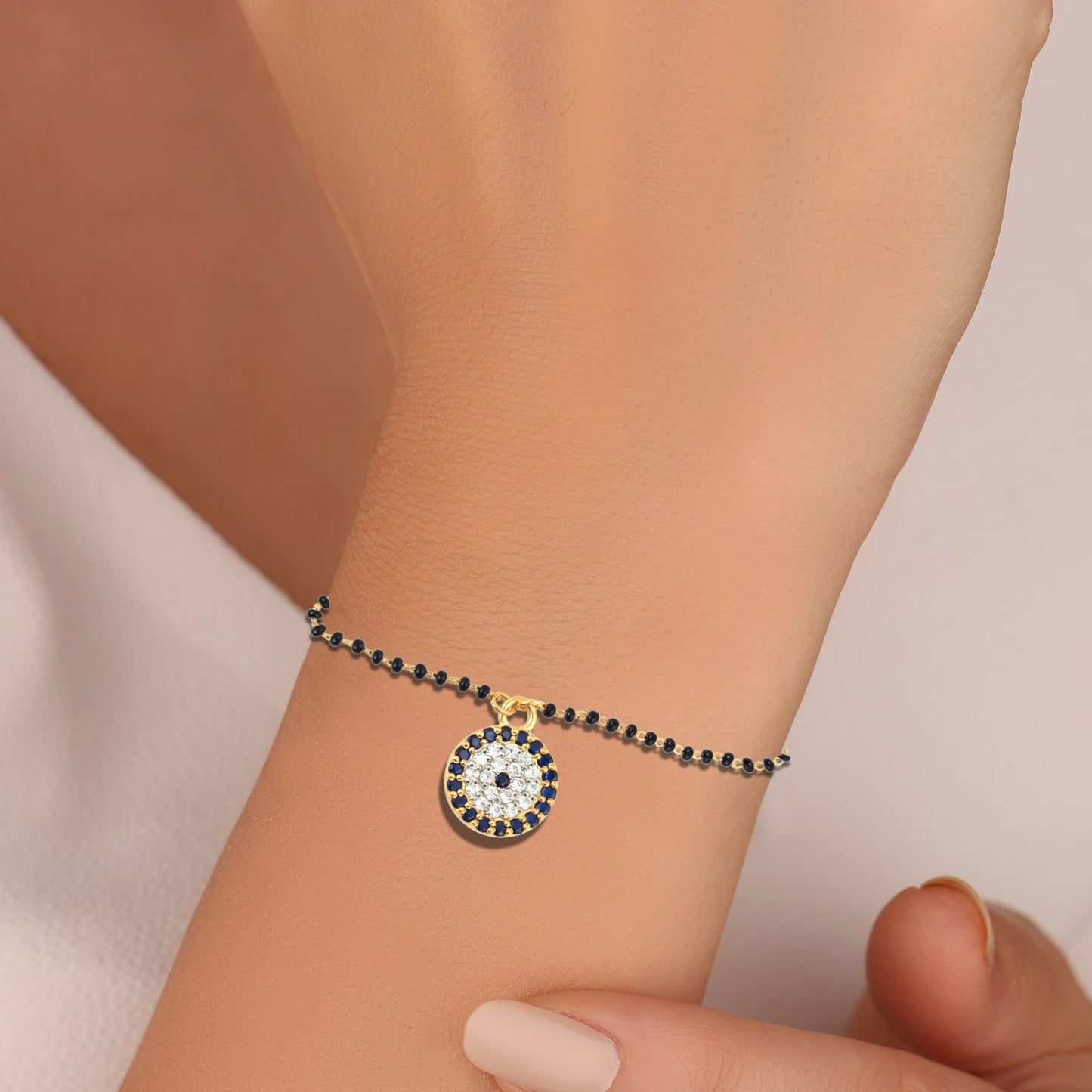 Evil Eye Mangalsutra Bracelet