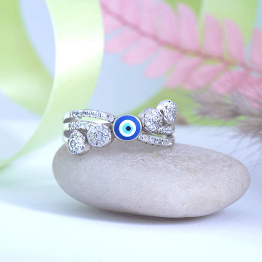 Evil Eye Silver Ring