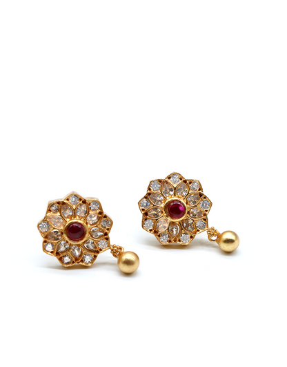 Kemp Silver Gold Drop Studs