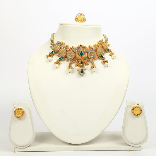 Antique Ramparivar Kasu Necklace Set