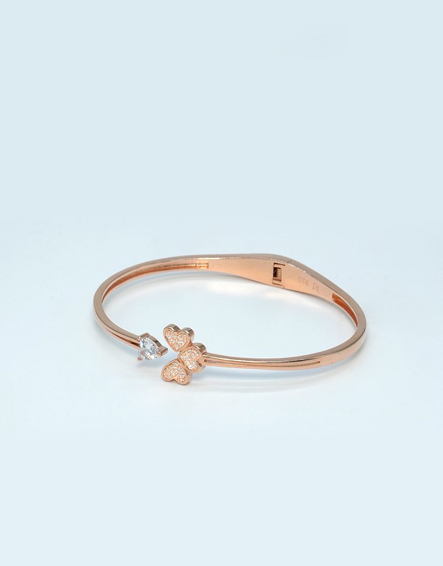 Rosegold 3 Petal  Kada Bracelet