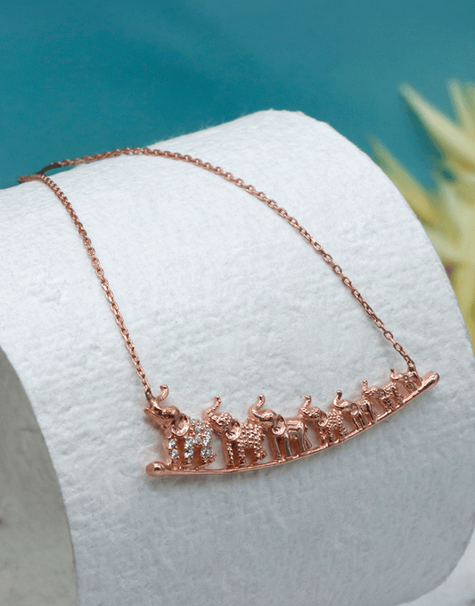 Rosegold Elephant Necklace