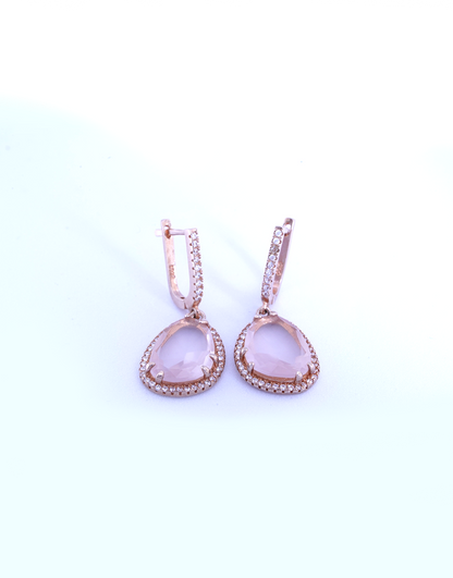 Rosegold Pink Danglers