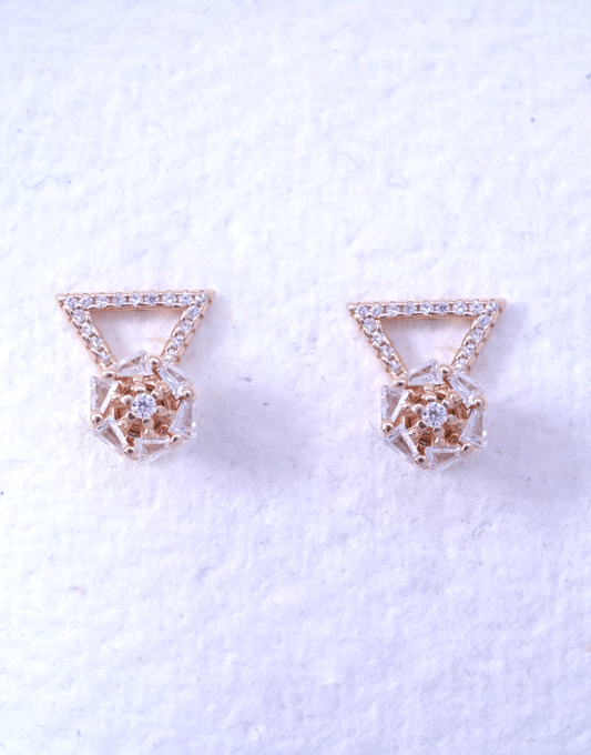 925 Spin Earrings (Rosegold)