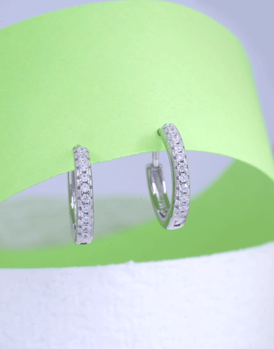 Silver Full Bali/Hoop Earrings (1-line)