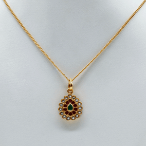 925 silver temple pendant with chain pear1.png