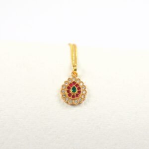 925 silver temple pendant with chain pear3.jpg