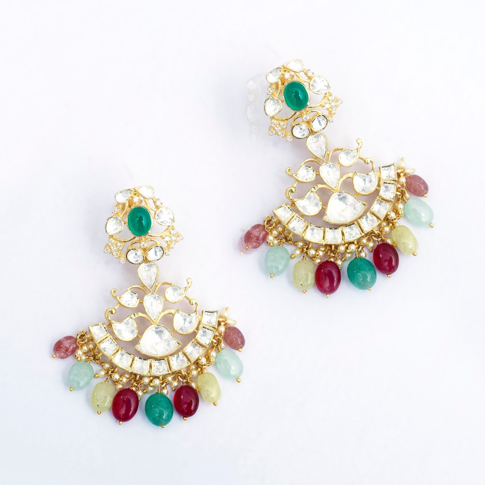 kundan polki silver multi chandbali5.jpg kundan polki silver multi chandbali5.jpg