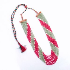 pearl jade 7 line mala necklacefuschia green3.jpg