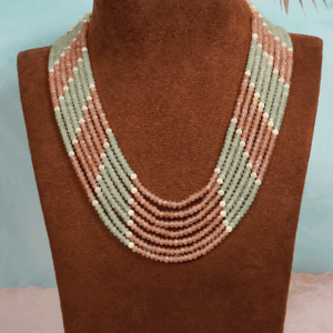 pearl jade 7 line mala necklacepink green1.png